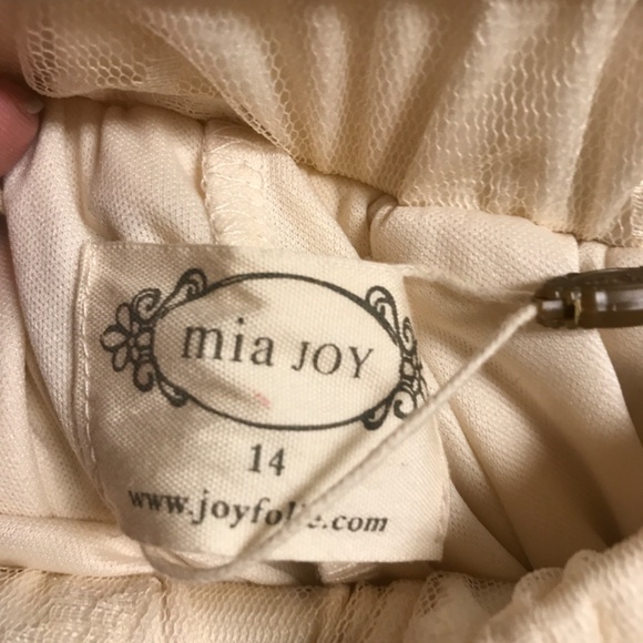 Joyfolie Mia Joy Full Creme Maxi Skirt Romantic Whimsical Holiday Never Worn - Picture 8 of 8